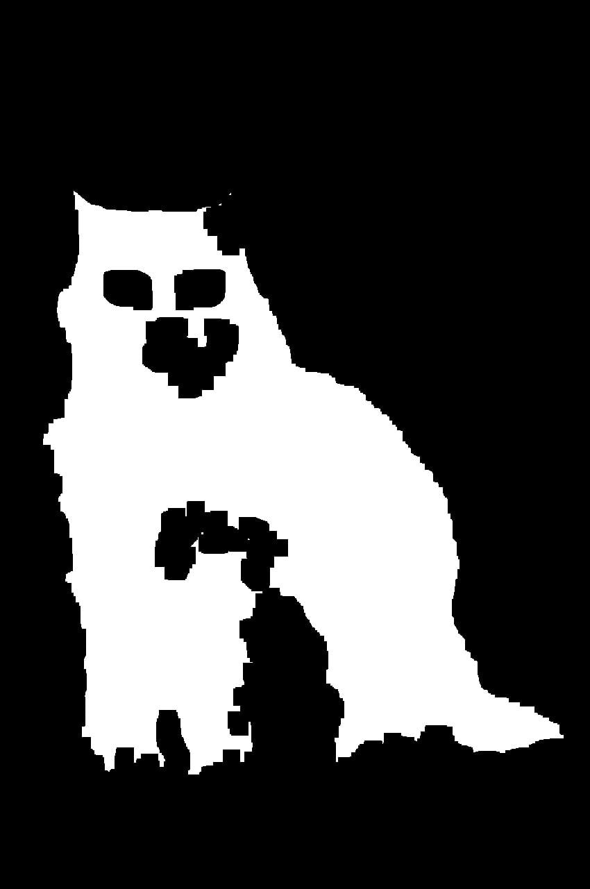 Erosion and dilation after thresholding