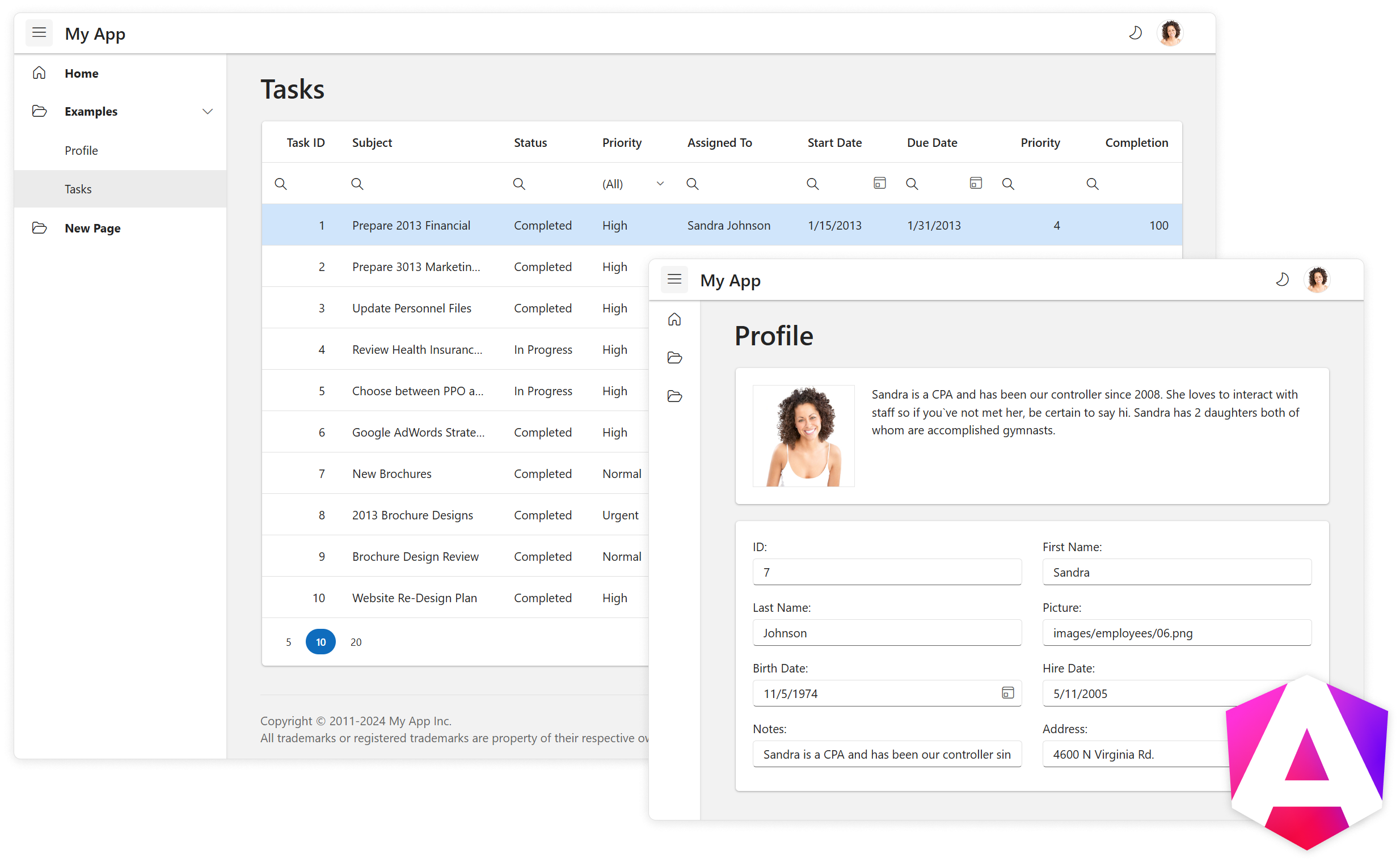 DevExtreme-Angular-Template