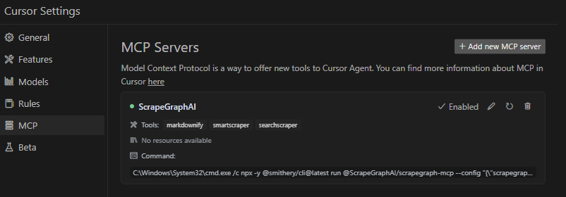 Cursor MCP Integration