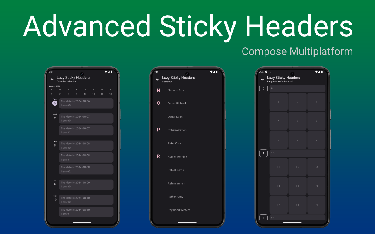 Lazy Sticky Headers