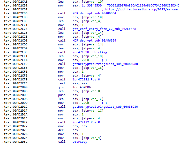 Extração do endereço de socket do C2