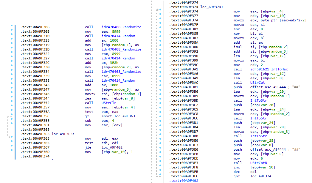 Rotina de criptografia sub_00A9F2D0