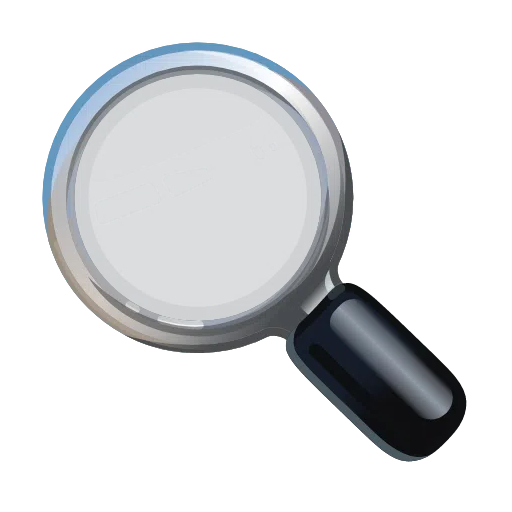 Magnifying Glass Tilted Right