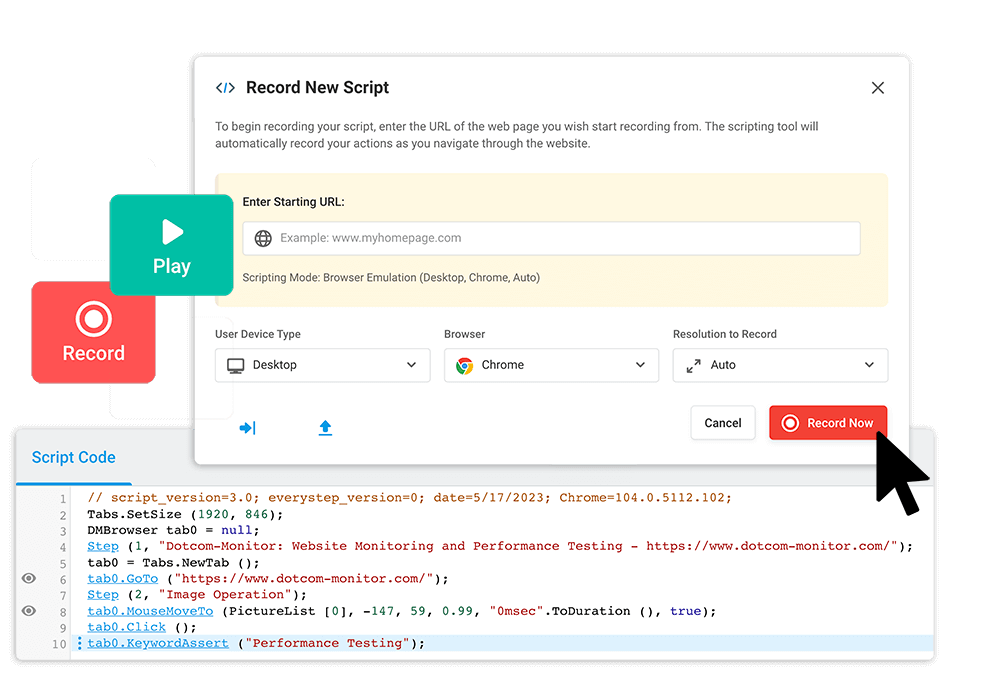 no-code script recorder